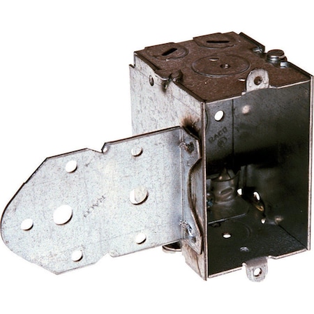 Hubbell Electrical Box, 12.5 cu in, Switch Box Type, 1 Gang, Steel, Rectangular Shape 32011